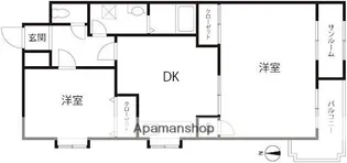 ウエストアベニュー(間明)【201号室】の間取り