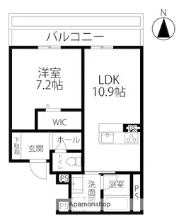 CULLINAN金澤(カリナン金澤)【206号室】の間取り