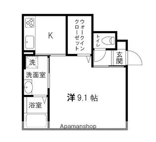 レジデンス花里【105号室】の間取り