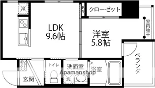 グレーシズ【603号室】の間取り