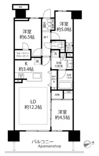 プラウドシティ金沢【1120号室】の間取り