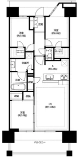 プラウドシティ金沢【914号室】の間取り