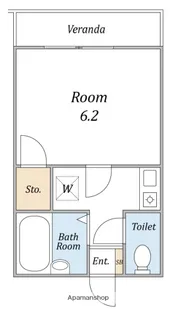 LIBERTY HOUSEⅠ【202号室】の間取り