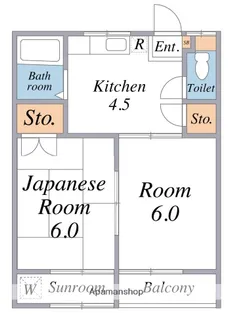 エトワールⅢ【226号室】の間取り