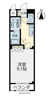 パルティール【203号室】の間取り