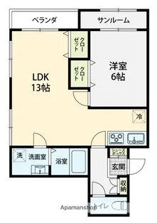 ベネッセ21【101号室】の間取り