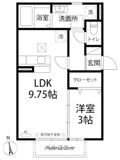 プログレッソ【202号室】の間取り
