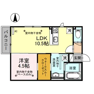 メゾン樫の木 B棟【2階】の間取り