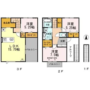 ベル・メゾンK【2階】の間取り