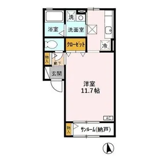 アルトリッシュ【1階】の間取り