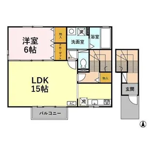 リュシオル B【2階】の間取り