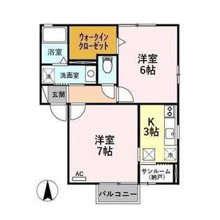 プリマス B【1階】の間取り