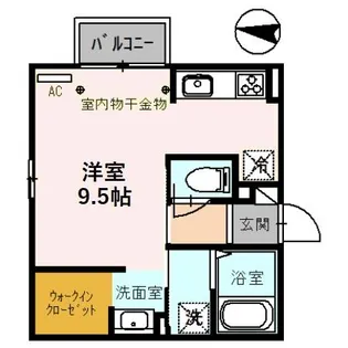 フルーリィア【1階】の間取り