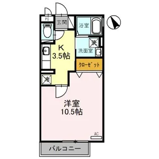 リビングタウン西都 A【2階】の間取り