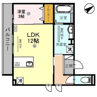 グランカーサ十三間町【3階】の間取り