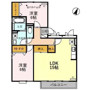 シエークル21 A【2階】の間取り