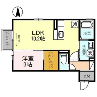 アウルモア示野【2階】の間取り