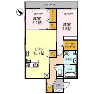DーRESIDENCE茨木町【3階】の間取り