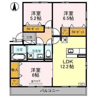 リビングタウン東金沢 A【1階】の間取り