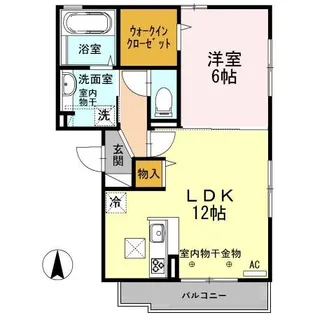 リベルテ333【1階】の間取り