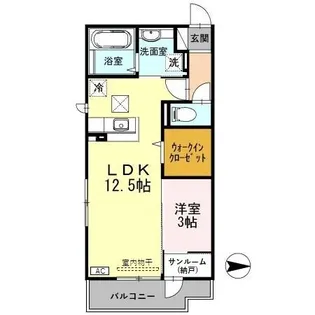 ブリジャール【1階】の間取り