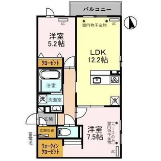 オーガスタ21【1階】の間取り