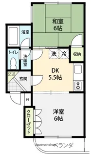 パリエ北安江【303号室】の間取り