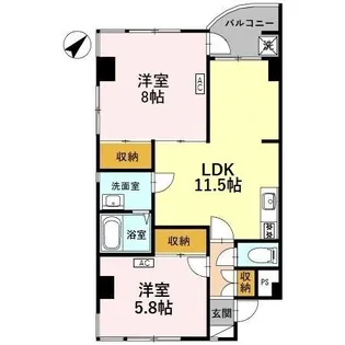 グランドール南高尾【3階】の間取り