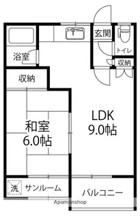 エトワールⅠ【103号室】の間取り