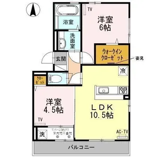 セーリオ【2階】の間取り