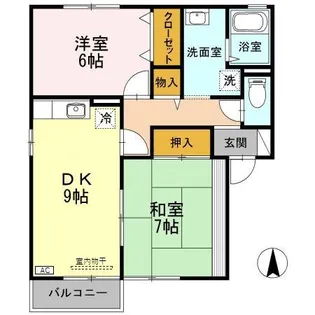 ベル・メゾン【1階】の間取り