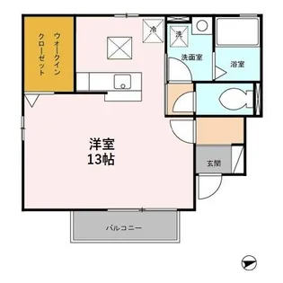 ボヌール ピエース B【1階】の間取り