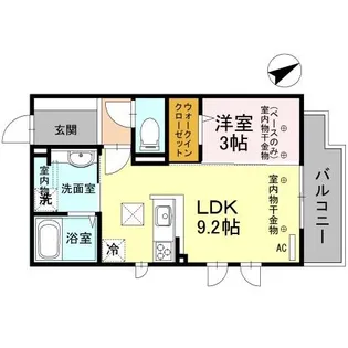 セジュールSEIWA【1階】の間取り