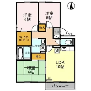 ロビュスト三栄Ⅱ【2階】の間取り