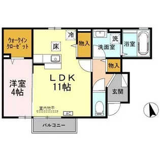 ポラリス【103号室】の間取り