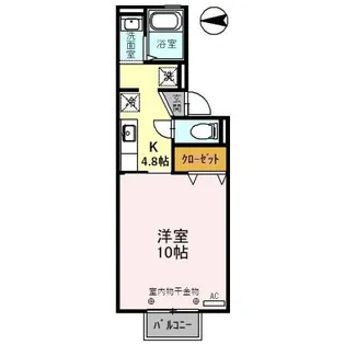 バッハ駅西新町【2階】の間取り