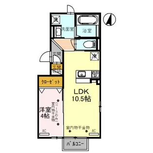 エキサイト【2階】の間取り