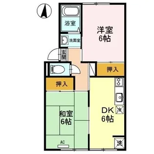 ぷらんたんII【2階】の間取り