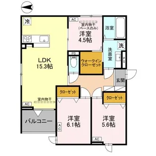HERZ八日市(ヘルツヨウカイチ)【2階】の間取り