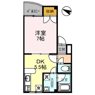 ウィステリア金沢【1階】の間取り