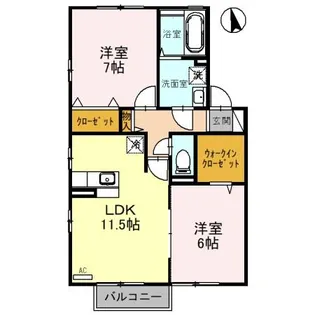 アミターバー A【2階】の間取り