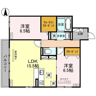 DーRESIDENCE諸江町COEUR【1階】の間取り