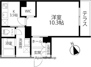 グラン ロフォス (GRAN ROFOSU)【1階】の間取り
