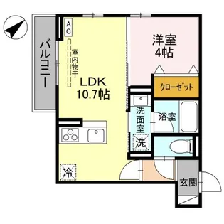 (仮称)DーROOM長田二丁目TM【2階】の間取り
