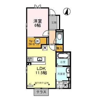 ティエラ【1階】の間取り