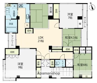 ホープ駅西【3F号室】の間取り
