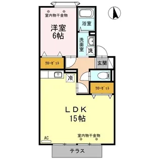 マーヴェラス諸江【1階】の間取り