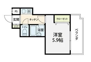 KCCオンワードベース【202号室】の間取り