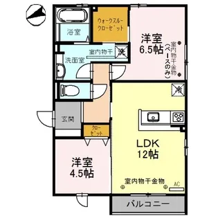 WIT NINE(ウィット ナイン)【2階】の間取り