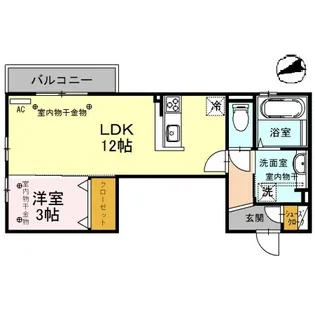 Wit Nine(ウィット ナイン)【3階】の間取り